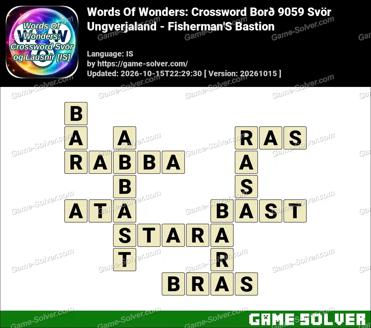 Words Of Wonders: Crossword Borð 9059 Svör – Ungverjaland – Fisherman’S Bastion